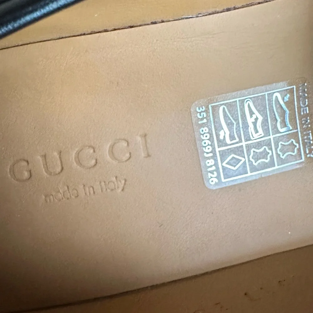 Gucci Ilde Horsebit Flatform leather platform Loafer RETAIL 1,300 - Picture 12 of 14